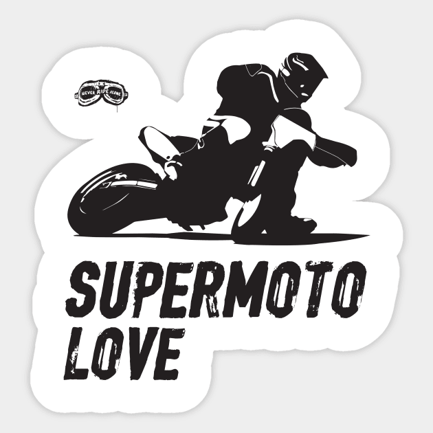 Supermoto Love Sticker by NeverRideAlone